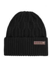 Roxy Czapka CEO-RX-W3-002-AW25 Czarny. Czarne czapki damskie Roxy, na zimę, bez wzorów, z materiału. Za 69.99 zł.