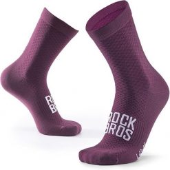 Skarpety rowerowe Rockbros. Fioletowe skarpetki damskie ROCKBROS, bez wzorów, z elastanu. Za 51.60 zł.