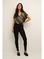 CULTURE Dżinsy - Slim fit - w kolorze czarnym rozmiar: 42. Czarne jeansy damskie Culture, z podwyższonym stanem. Za 162.11 zł.