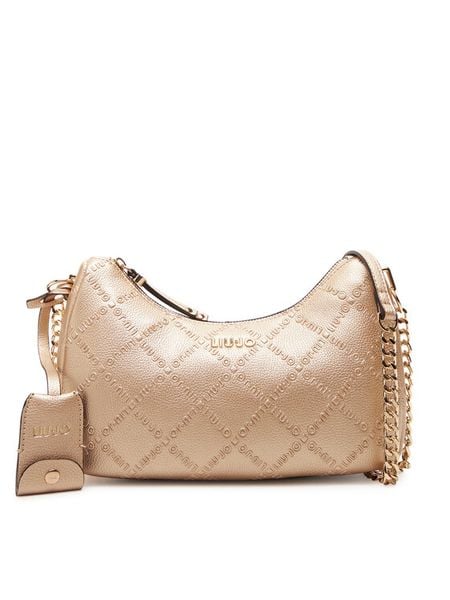 Liu Jo Torebka Ecs S Hobo AF5056 E0538 Złoty. Żółte torebki wieczorowe damskie Liu Jo, bez wzorów, ze skóry, bez dodatków. Za 369.99 zł.