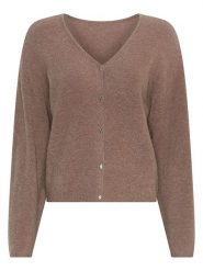 MOSS COPENHAGEN Kardigan w kolorze jasnobrązowym rozmiar: XS/S. Brązowe kardigany damskie Moss Copenhagen, s, bez wzorów, z wełny. Za 197.95 zł.