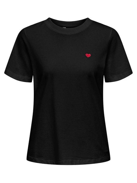 JDY Koszulka w kolorze czarnym rozmiar: M. Czarne koszulki damskie JDY, m, bez wzorów, z bawełny, bez kołnierzyka, bez ramiączek. Za 66.45 zł.