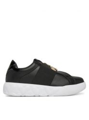 LOVE MOSCHINO Sneakersy JA15064G1MIA400A Czarny. Czarne obuwie sportowe damskie Love Moschino, ze skóry, bez zapięcia. Za 619.99 zł.