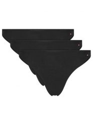 Tommy Hilfiger Komplet 3 par fig klasycznych UW0UW05753 Czarny. Czarne komplety bielizny Tommy Hilfiger, bez wzorów, z bawełny. Za 89.99 zł.