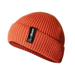Czapka unisex zimowa rdzawa Alpine. Brązowe czapki damskie GYMBEAM, na zimę, bez wzorów, z materiału. Za 50.90 zł.