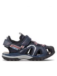 Geox Sandały J Borealis B. B J250RB 014ME C0735 S Granatowy. Niebieskie sandały chłopięce Geox, z materiału, bez zapięcia. Za 219.99 zł.