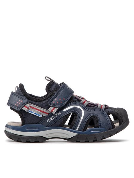Geox Sandały J Borealis B. B J250RB 014ME C0735 S Granatowy. Niebieskie sandały chłopięce Geox, z materiału, bez zapięcia. Za 309.99 zł.