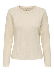 ONLY Sweter w kolorze beżowym rozmiar: S. Brązowe swetry klasyczne damskie Only, s, ze splotem, bez kołnierzyka. Za 135.49 zł.