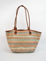 Victor & Hugo Paris Shopper bag "Solea" w kolorze brązowym ze wzorem - 50 x 28 x 18 cm rozmiar: onesize. Brązowe shopper bag Victor & Hugo Paris, bez wzorów, z materiału, na ramię, bez dodatków. Za 369.99 zł.