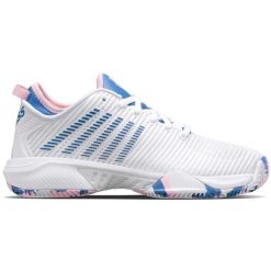 Tenisówki damskie K-Swiss Hypercourt Supreme HB. Białe obuwie sportowe damskie K-SWISS, z materiału, bez zapięcia, tenisowe. Za 602.00 zł.
