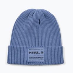 Czapka zimowa Pitbull Beanie Dock. Niebieskie czapki damskie PITBULL, na zimę, bez wzorów, z materiału. Za 62.99 zł.