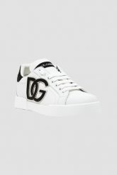 DOLCE & GABBANA Białe buty SNEAKERS. Białe obuwie sportowe damskie Dolce and Gabbana, bez zapięcia. W wyprzedaży za 2,409.99 zł.
