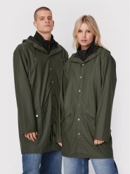 Rains Kurtka przeciwdeszczowa Unisex 12020 Zielony Regular Fit. Zielone kurtki damskie Rains, l, bez wzorów, z syntetyku, bez kaptura. Za 439.99 zł.