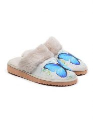 Goby Kapcie w kolorze beżowo-niebieskim rozmiar: 38. Brązowe kapcie damskie Goby, z materiału. Za 129.45 zł.