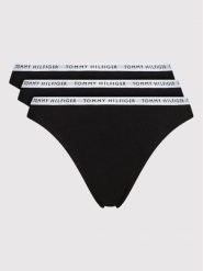 Tommy Hilfiger Komplet fig UW0UW02828 Czarny. Czarne komplety bielizny Tommy Hilfiger, bez wzorów, z bawełny. Za 129.99 zł.