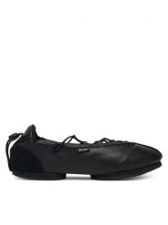 Polo Ralph Lauren Baleriny Blrna Lce Up 804P08221001 Czarny. Czarne balerinki damskie Polo Ralph Lauren, bez wzorów, ze skóry. Za 859.99 zł.