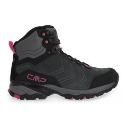 Buty trekkingowe damskie CMP F680 Melnick Mid Trekking. Czarne obuwie trekkingowe damskie CMP, z materiału, za kostkę, bez zapięcia. Za 406.99 zł.