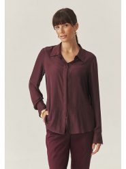 TATUUM Bluzka w kolorze bordowym rozmiar: 46. Czerwone bluzki damskie TATUUM, bez wzorów, bez kołnierzyka, bez ramiączek. Za 140.53 zł.