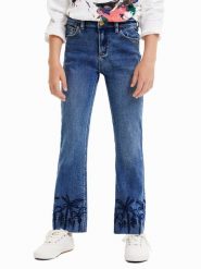 Desigual Jeansy 23SGDD06 Szary Regular Fit. Szare jeansy dziewczęce Desigual, bez wzorów, z bawełny. Za 399.99 zł.