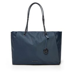 Torebka MICHAEL Michael Kors. Niebieskie shopper bag MICHAEL Michael Kors, bez wzorów, bez dodatków. Za 669.99 zł.