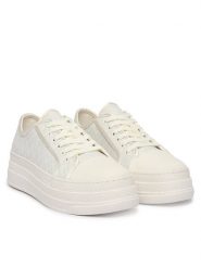 Armani Exchange Sneakersy XW002786 AF23055 M0107 Biały. Białe obuwie sportowe damskie Armani Exchange, z materiału, bez zapięcia. Za 759.99 zł.