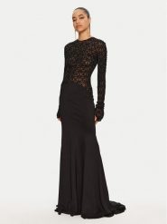 Elisabetta Franchi Sukienka wieczorowa Red Carpet AB65947E2 Czarny Regular Fit. Czarne sukienki damskie Elisabetta Franchi, bez wzorów, z syntetyku, wizytowe, bez ramiączek. Za 2,829.00 zł.