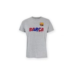 FC Barcelona dorosły szary T-shirt. Szare bluzki damskie FC BARCELONA, bez wzorów, bez kołnierzyka. Za 126.26 zł.