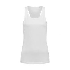 Sportowy Podkoszulek Damski / Damski. Białe koszulki sportowe damskie Stedman, m, bez wzorów, bez ramiączek. Za 50.99 zł.