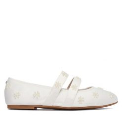 Baleriny Buffalo. Białe balerinki damskie Buffalo, bez wzorów. Za 349.99 zł.