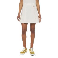 Spodnie Dickies Model Elizaville Skirt W Kolor Beżowy. Brązowe spódnice damskie Dickies, bez wzorów, z tkaniny. W wyprzedaży za 131.75 zł.