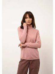 Just Cashmere Kaszmirowy golf "Ava" w kolorze jasnoróżowym rozmiar: L. Różowe golfy damskie Just Cashmere, l, bez wzorów, z kaszmiru, bez ramiączek. Za 215.21 zł.
