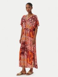 Vero Moda Sukienka codzienna Menny 10303701 Pomarańczowy Regular Fit. Brązowe sukienki damskie Vero Moda, bez wzorów, z wiskozy, bez ramiączek. Za 189.99 zł.