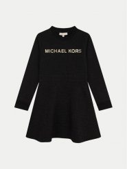 MICHAEL KORS KIDS Sukienka codzienna R30166 M Czarny Regular Fit. Czarne sukienki dziewczęce MICHAEL KORS KIDS, bez wzorów, z bawełny. Za 259.99 zł.