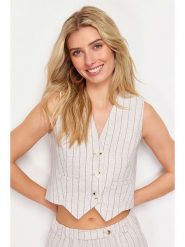 Trendyol Kamizelka w kolorze kremowym rozmiar: 38. Brązowe kamizelki damskie Trendyol, bez wzorów, bez kaptura. Za 82.95 zł.