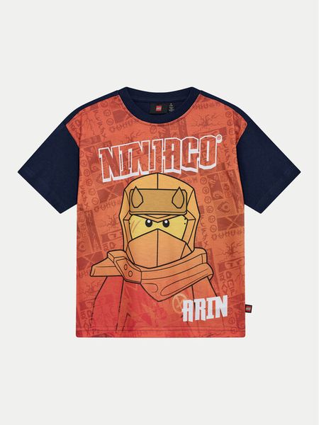 LEGO T-Shirt Ninjago 12011405 Granatowy Regular Fit. Niebieskie t-shirty i koszulki chłopięce LEGO, bez wzorów, z bawełny, bez kołnierzyka, bez ramiączek. Za 69.99 zł.