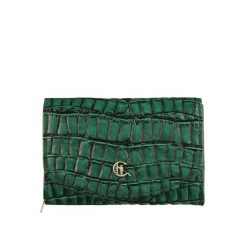 Portfel damski skórzany croco Canaletto PD1202cs292 RFID. Zielone portfele damskie bez wzorów, ze skóry. Za 160.55 zł.