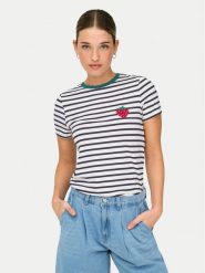 ONLY T-Shirt Heart 15318959 Biały Regular Fit. Białe t-shirty damskie Only, s, bez wzorów, z wiskozy, bez kołnierzyka. Za 109.99 zł.