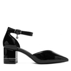 Czółenka Lasocki. Czarne czółenka damskie Lasocki, bez wzorów, bez obcasa. Za 199.99 zł.