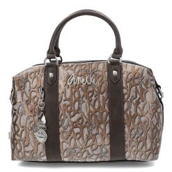 Brązowy Kuferek Anekke Elegancka Torebka Damska. Brązowe kuferki damskie Anekke, bez wzorów, z materiału, na ramię, bez dodatków. Za 429.00 zł.