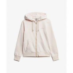 Damska bluza z kapturem zapinana na zamek Superdry Essential Logo Hb. Czerwone bluzy damskie Superdry, bez wzorów, z kapturem. Za 327.70 zł.