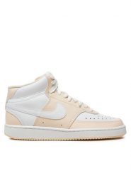 Nike Sneakersy Court Vision Mid CD5436 800 Biały. Białe obuwie sportowe damskie Nike, ze skóry, bez zapięcia. Za 329.99 zł.