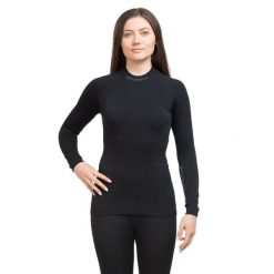 Koszulka damska Extreme Thermo LS15280. Czarne koszulki damskie Brubeck, xl, bez wzorów, bez kołnierzyka, bez ramiączek. Za 205.99 zł.