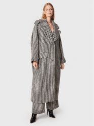 ROTATE Płaszcz wełniany Sparkly Houndstooth RT1904 Kolorowy Oversize. Płaszcze damskie ROTATE, na zimę, bez wzorów, z syntetyku, bez kaptura. Za 2,149.00 zł.