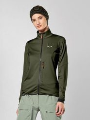 Salewa Kurtka funkcyjna "Sella Crevasse" w kolorze oliwkowym rozmiar: 38. Zielone kurtki sportowe damskie Salewa, bez wzorów, bez kaptura. Za 369.95 zł.