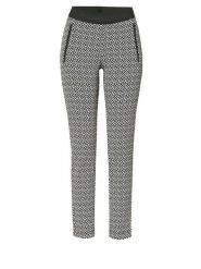 Toni Spodnie "Jenny" w kolorze biało-czarnym rozmiar: 42. Białe rurki damskie Toni, bez wzorów, z materiału. Za 165.71 zł.