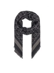 Calvin Klein Chusta LV04F8080G Czarny. Czarne chusty damskie Calvin Klein, bez wzorów. Za 289.99 zł.