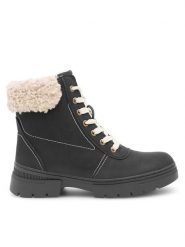 Go Soft Botki MIRIAM SWS6217-02 Czarny. Czarne botki damskie GO SOFT, ze skóry, bez obcasa, na płaskiej podeszwie, bez zapięcia. Za 199.99 zł.