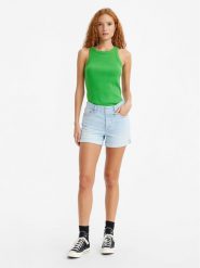 Levi's® Szorty jeansowe 501® 299610034 Niebieski Loose Fit. Niebieskie szorty damskie bez wzorów, z bawełny. Za 199.99 zł.