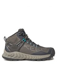 Keen Trekkingi Nxis Evo Mid Wp 1027197 Szary. Szare obuwie sportowe damskie Keen, z materiału, bez zapięcia. Za 539.99 zł.