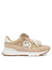 MICHAEL Michael Kors Sneakersy Nova 43T6NOFS2D Beżowy. Brązowe obuwie sportowe damskie MICHAEL Michael Kors, ze skóry, bez zapięcia. Za 679.99 zł.